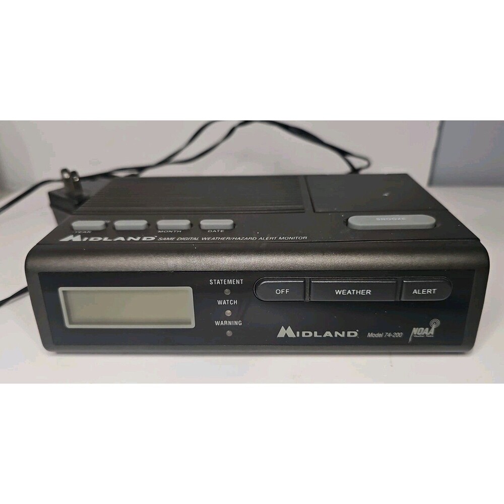 Midland 74-200 Noaa Weather Radio with Power Cord Works
